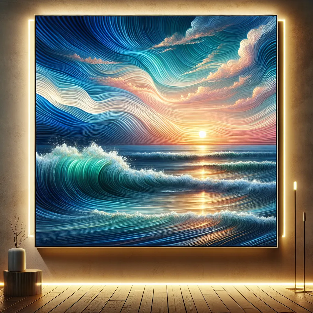 Morze inspiracji w nowoczesnych obrazach LED dla Twojego domu