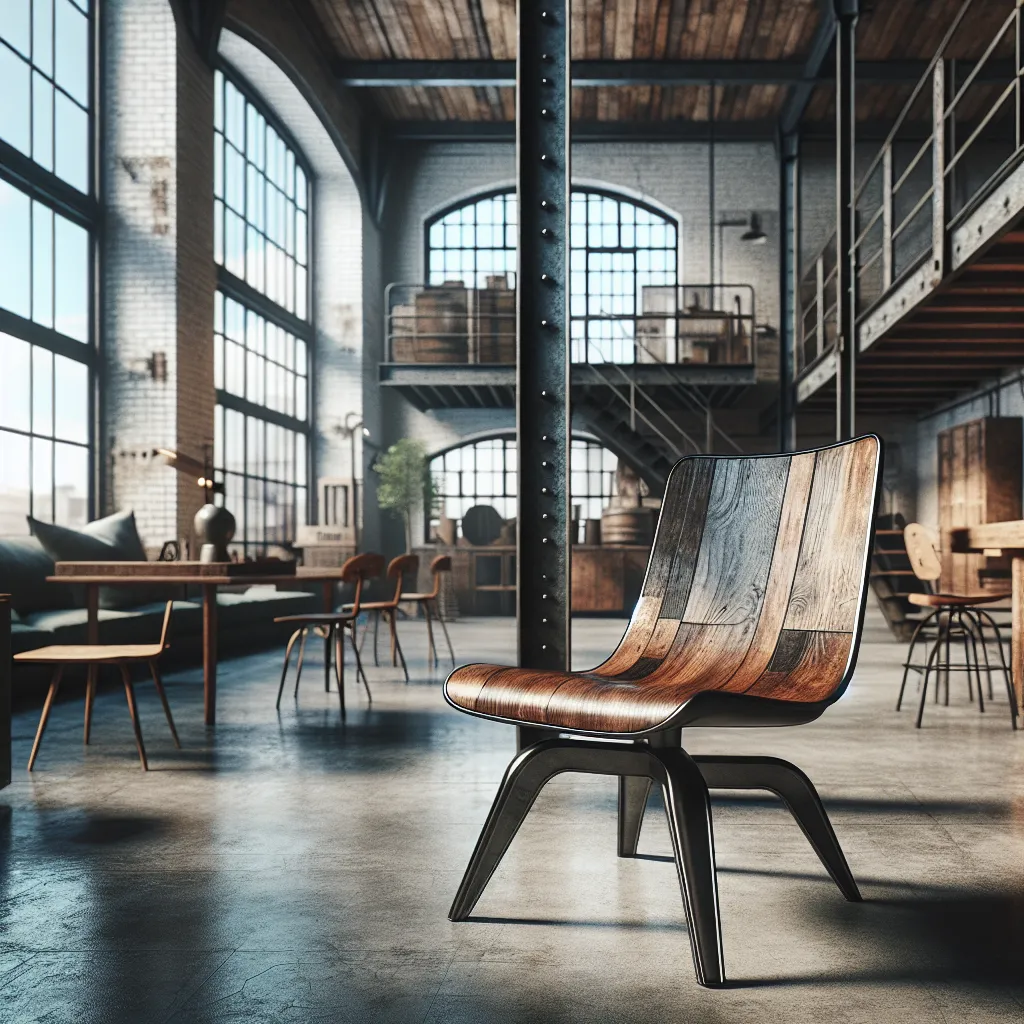 Industrialny szyk: fotel loft, który odmieni Twoje wnętrze