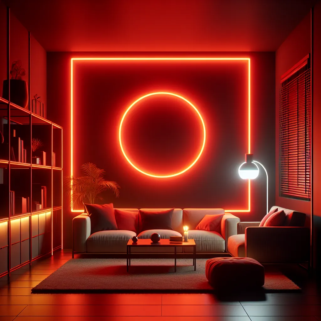 Czerwony neon – klucz do oryginalnej aranżacji wnętrza